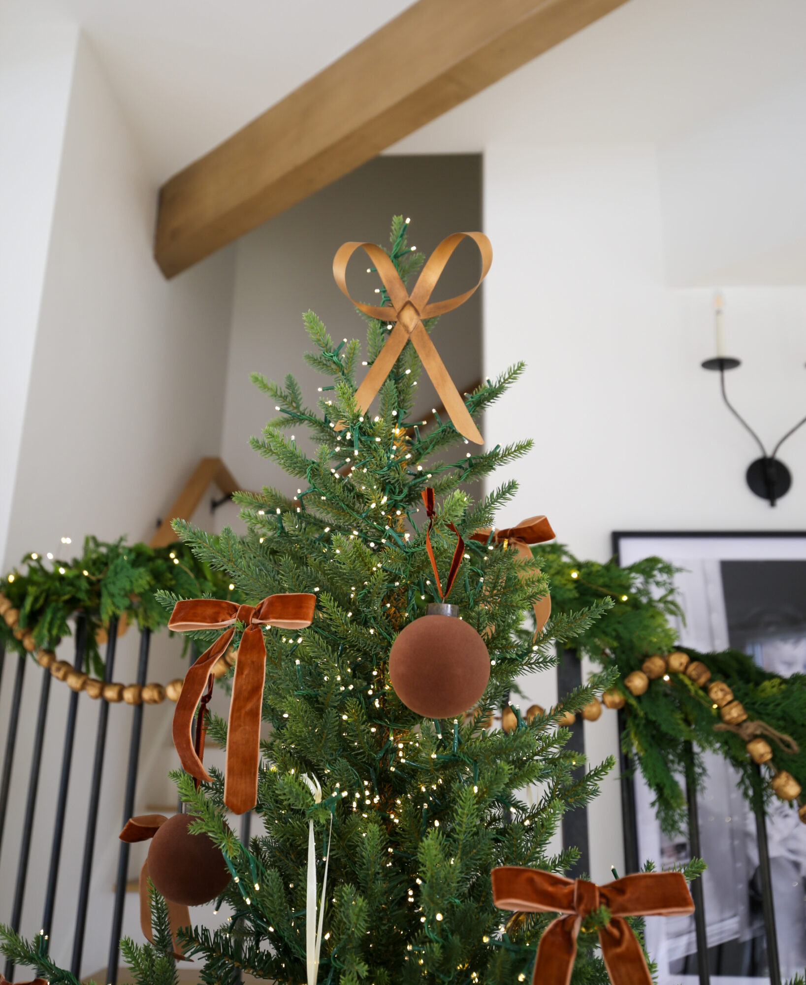 bows and browns christmas tree