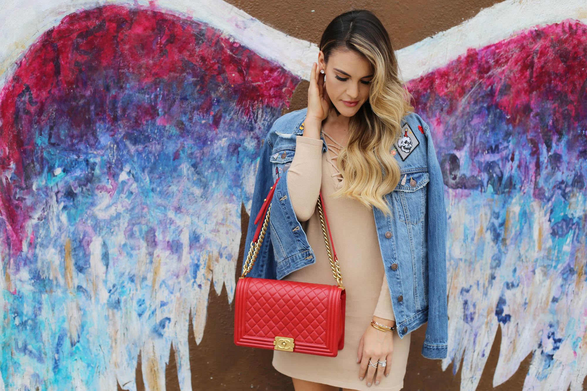 la angel wings wall styled by kasey