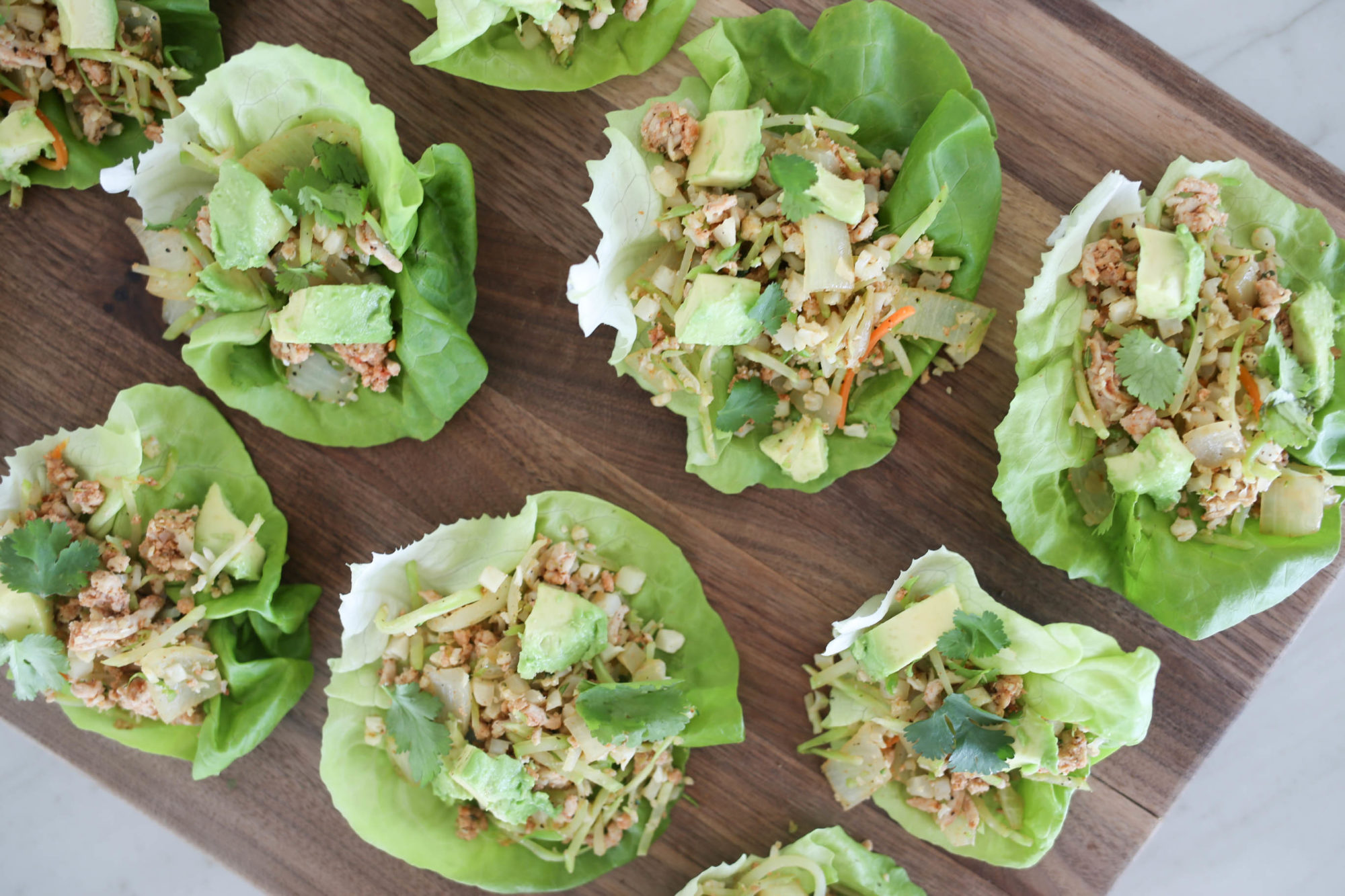 healthy chicken lettuce wraps