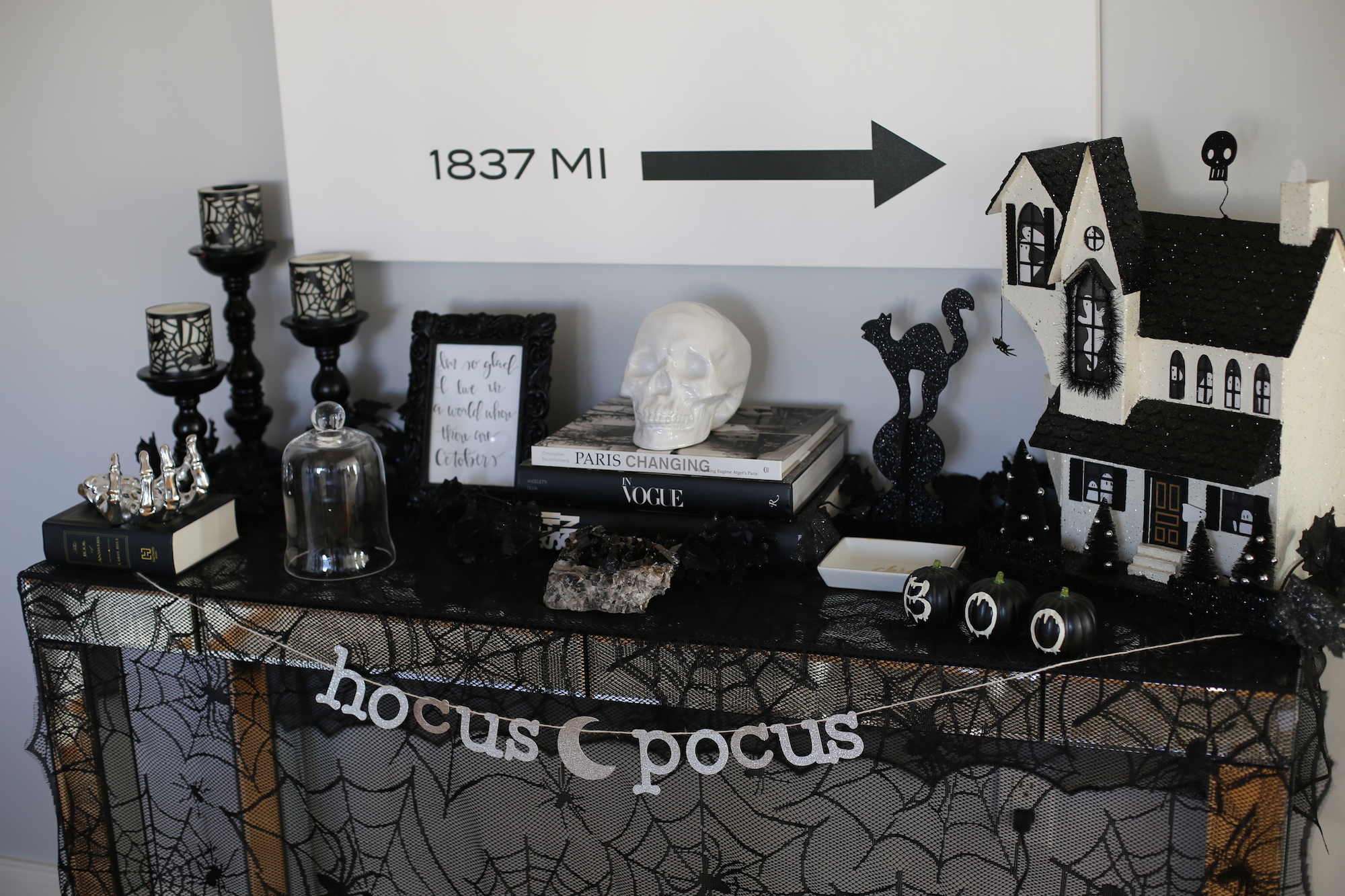 halloween tablescape styled by kasey