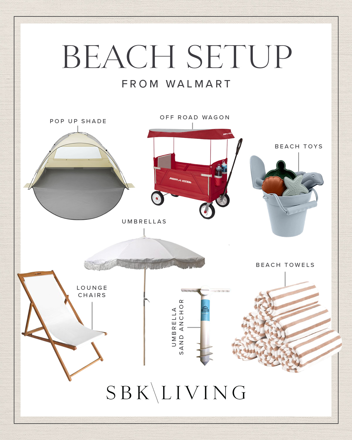 Beach Setup From Walmart