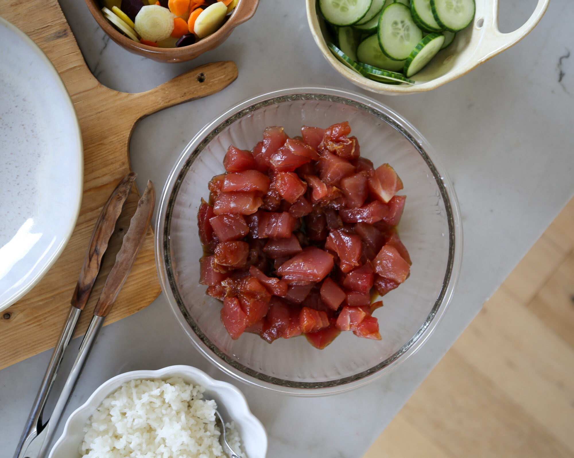 ahi tuna poke bowls