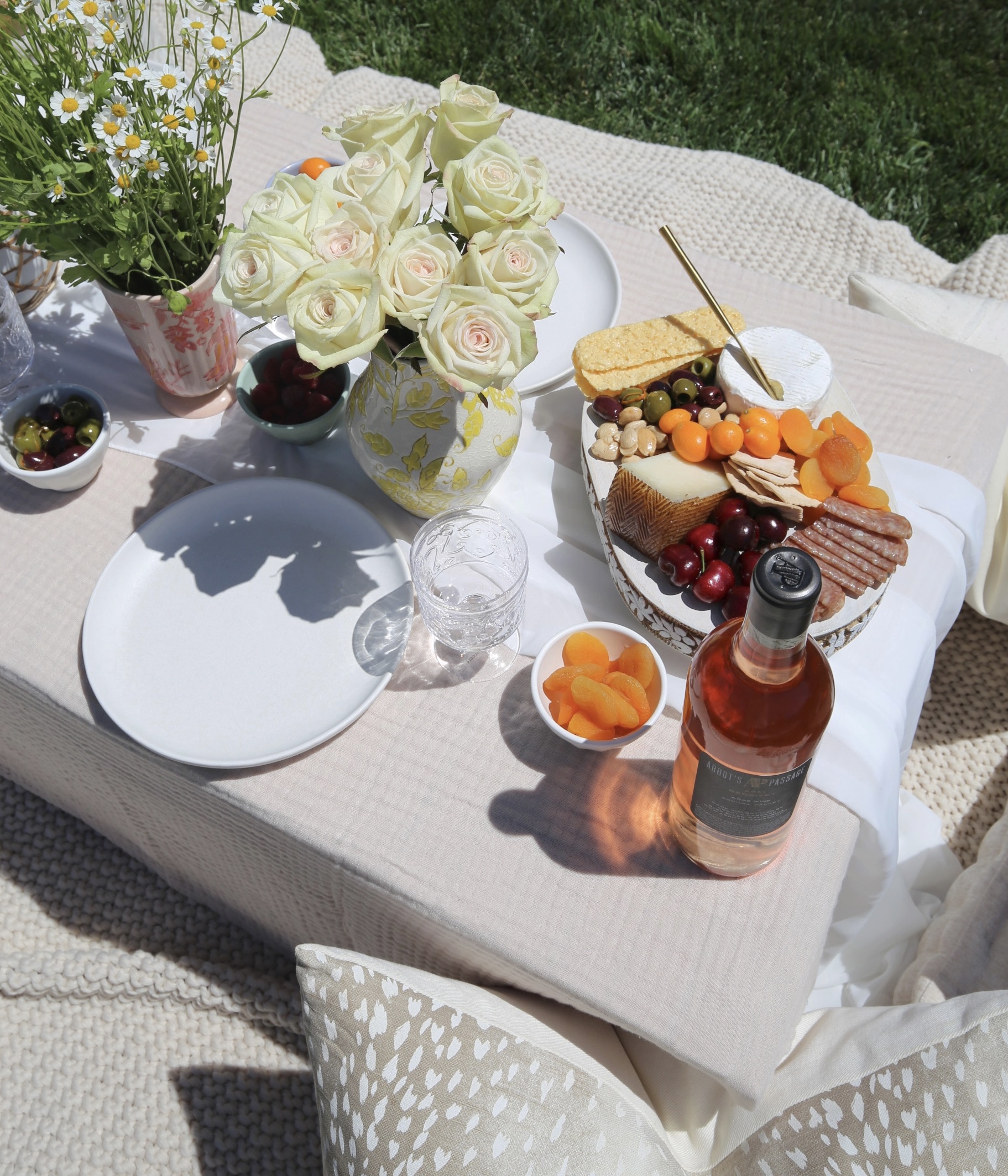 outdoor picnic setup