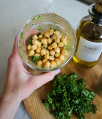 marinated chickpeas