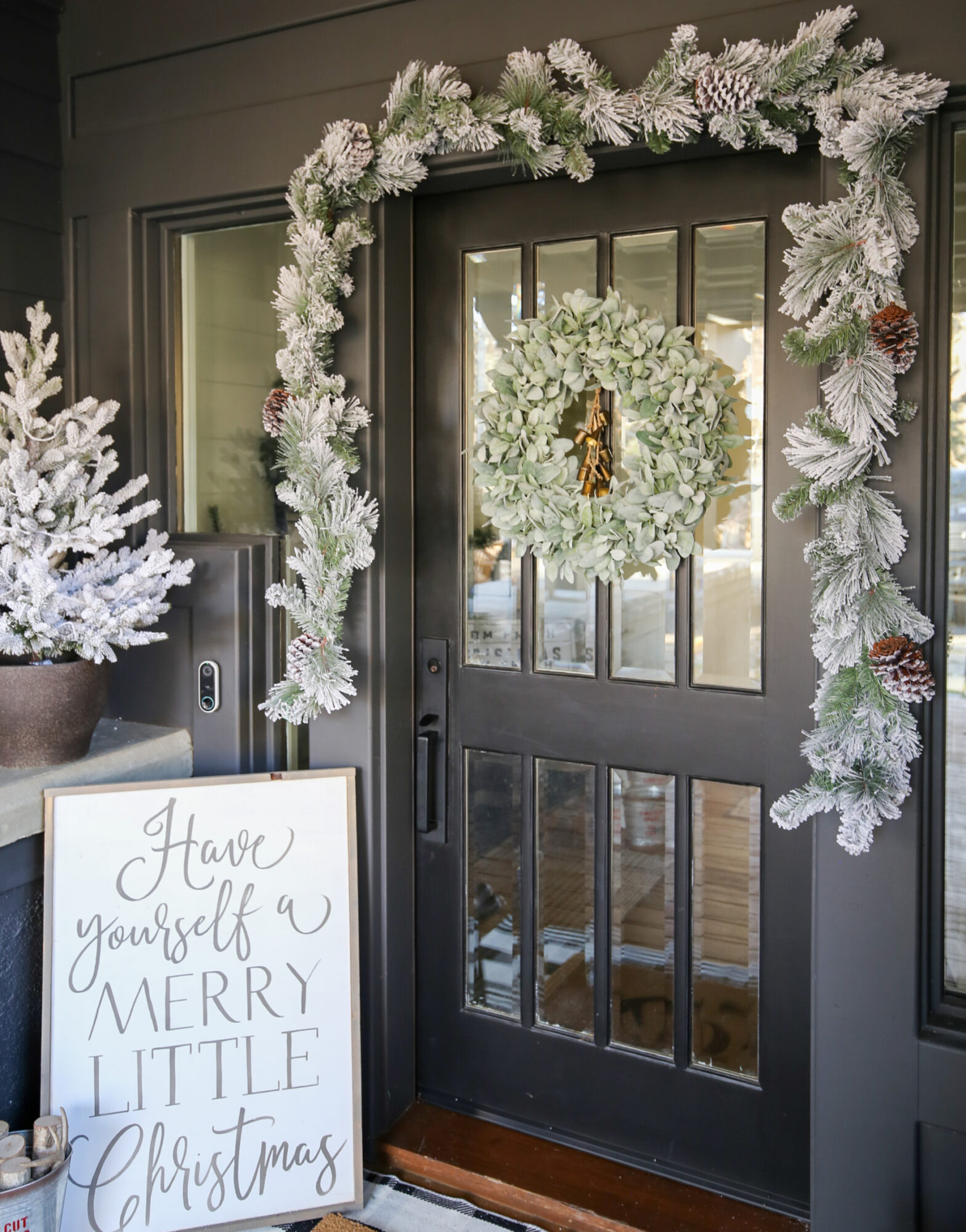 holiday front door decor
