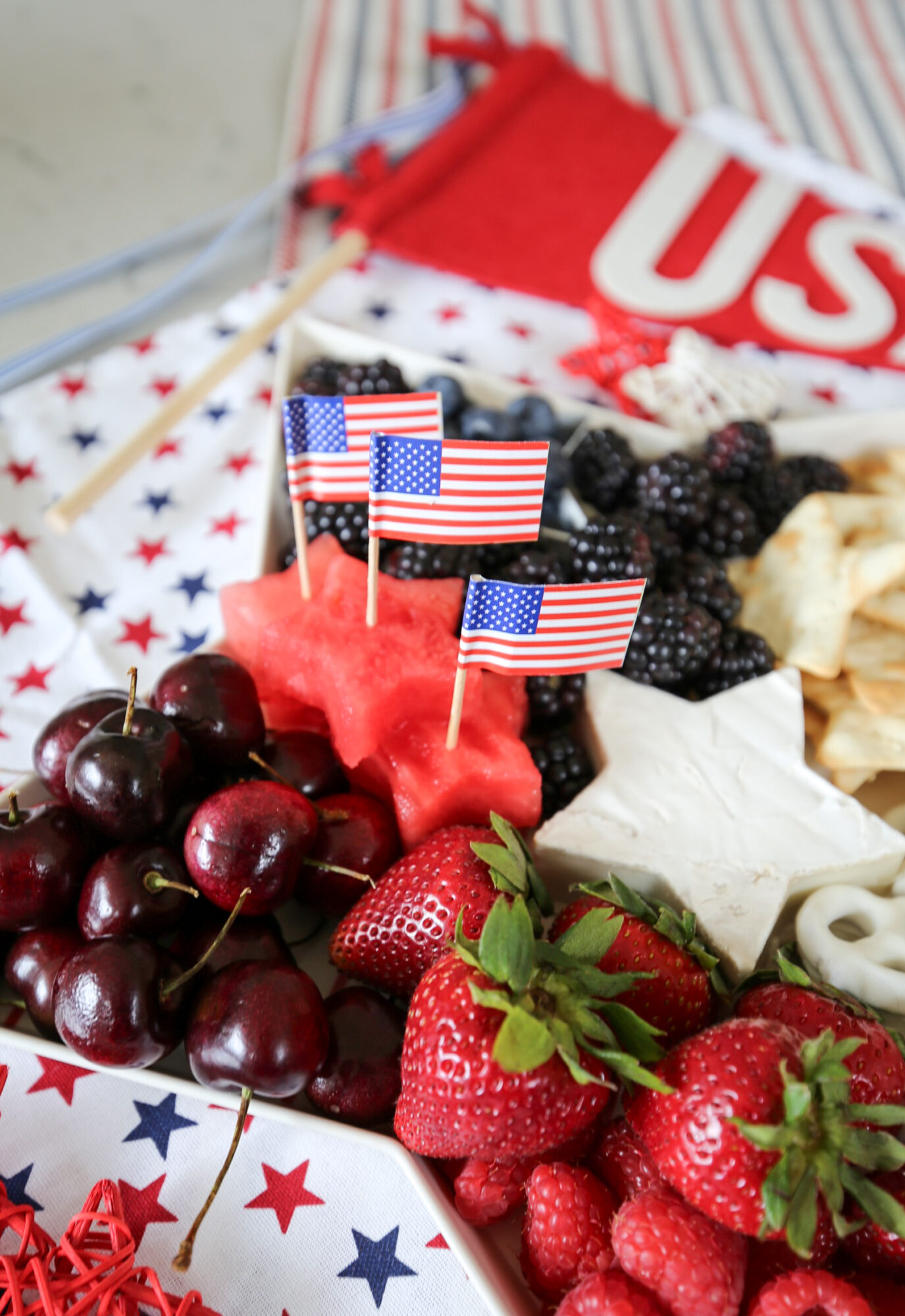 4th of July Star charcuterie board