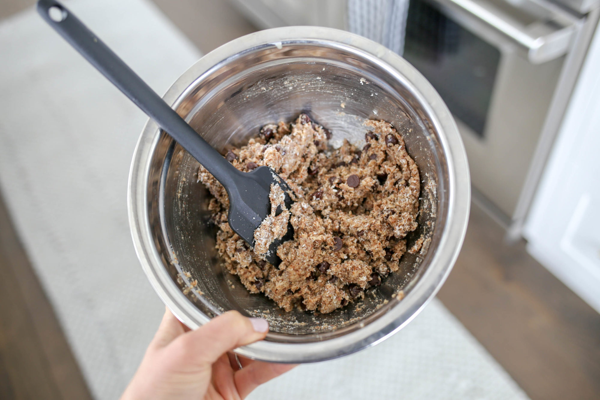 healthy chocolate chip coconut cookies