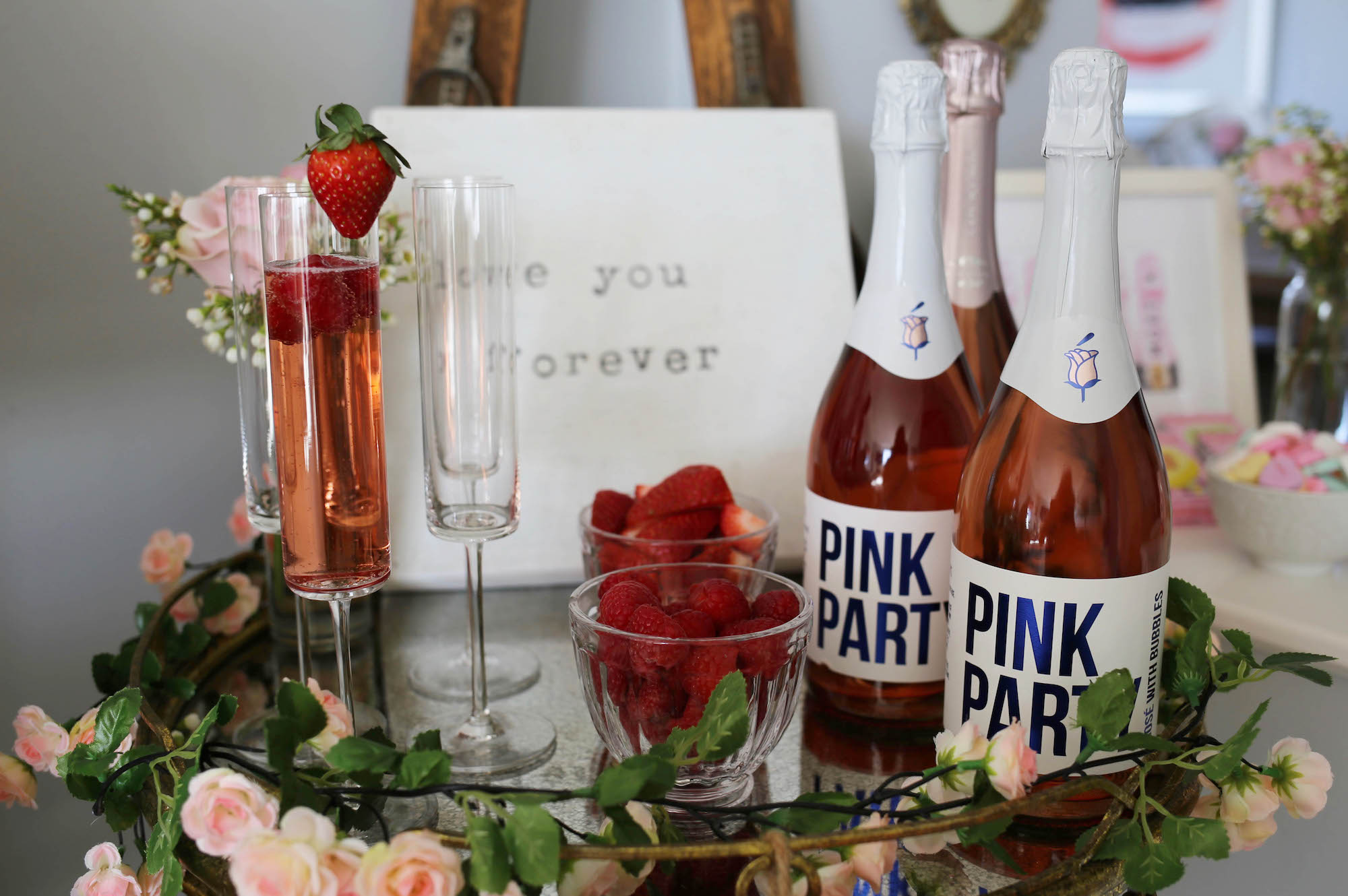 pink bubbly bar